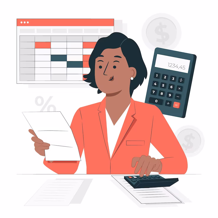 señora calculando